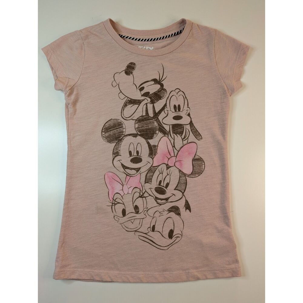 Disney Mickey & Friends Girls XS Pink Graphic T-Shirt